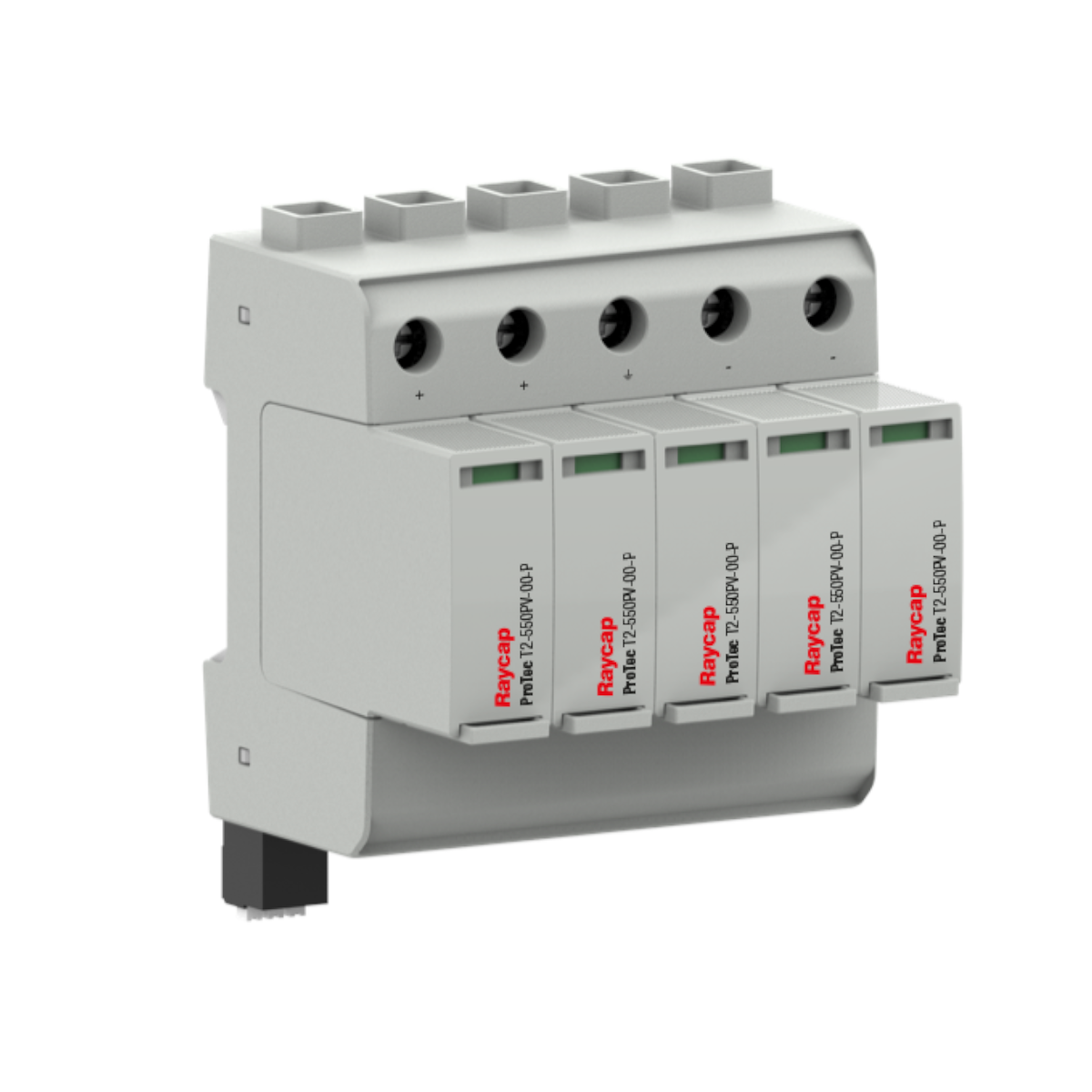 Raycap DC-overspanningsbeveiliging DIN-rail type II voor 2 MPPT