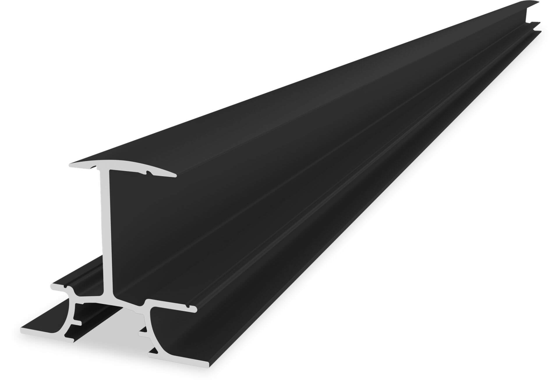 K2 InsertionRail 2.0 - 30, zwart geanodiseerd, 3,65 m