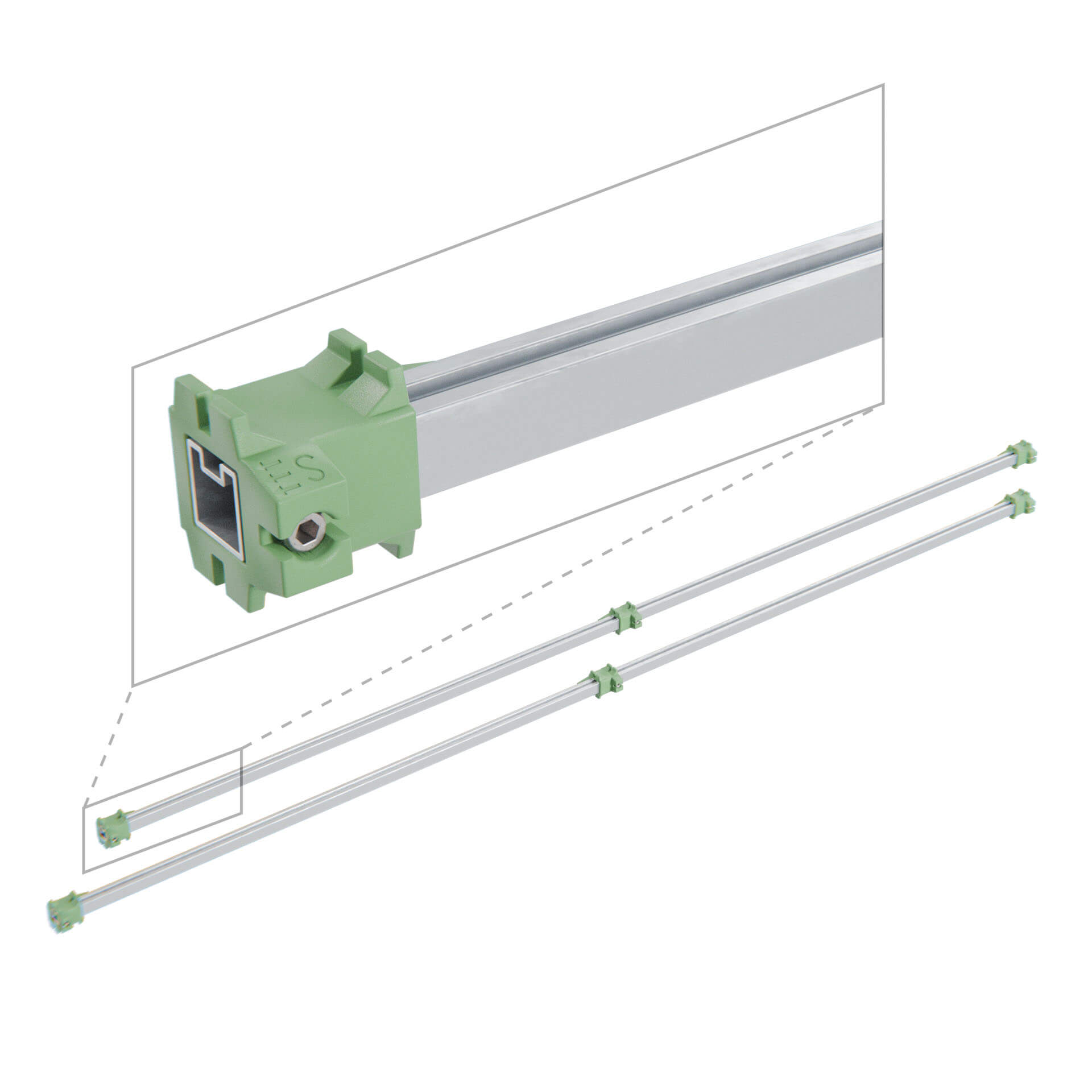 Alumero easySPEED montagemal, set van 2 stuks