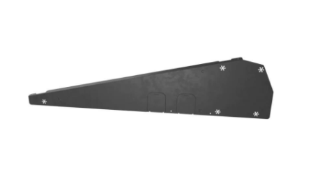 Flatfix Fusion Winddeflector links ZWART (basisprofiel 1030mm – 1077mm)