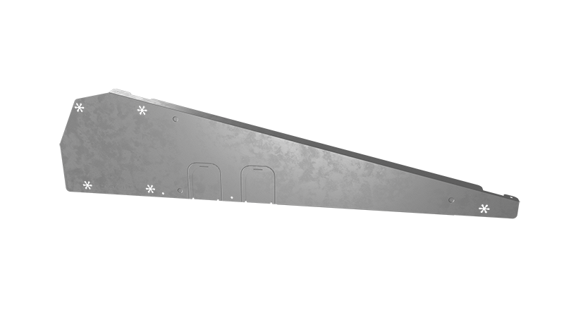 FlatFix Fusion Winddeflector Links Zwart (basisprofiel 940 mm)