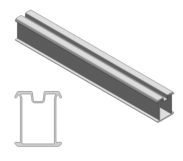 ValkAce Aluminium Profiel L=1220 mm