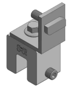 ValkPitched Aluminium felsnaad klem | platte fels