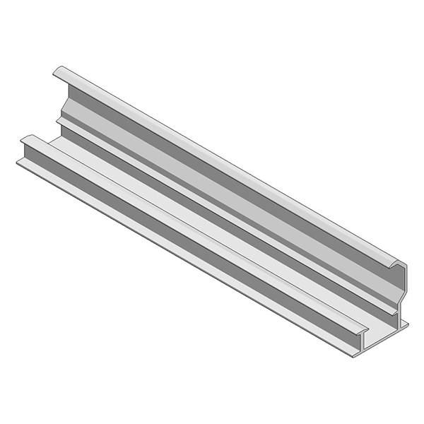 ValkPitched Aluminium inlegprofiel onder | 35 mm