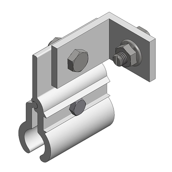 ValkPitched Aluminium kalzip klem | profiel horizontaal
