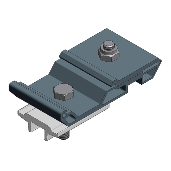 ValkPitched Aluminium kruisverbinder 50 mm | inlegsysteem ZWART