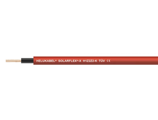 Zonne-energiekabel HELUKABEL Solarflex H1Z2Z2-K 4,0 mm, 100m rood