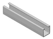 ValkPitched Aluminium trapezium profiel | L=3100 mm elevated systeem