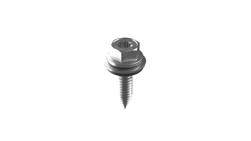 Clickfit plaat schroef Zelftappend met EPDM 6,0 x 25 mm SW10 HEX/T30