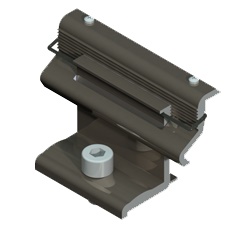 Alumero eindklem 2.1 clicksysteem zwart met pin, 33-50 mm