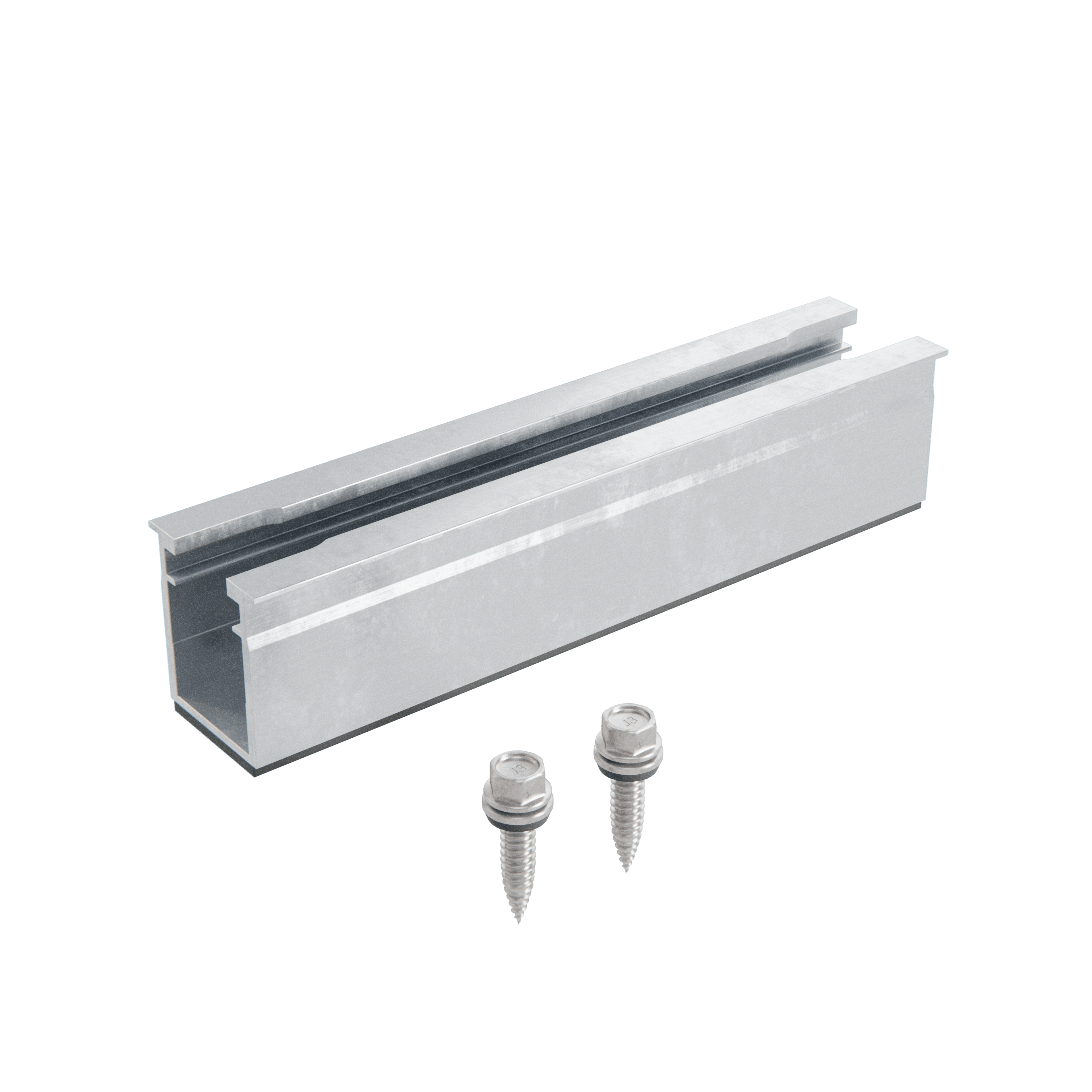 Alumero easyBRACKET trapeziumplaat korte rail, lengte 150 mm