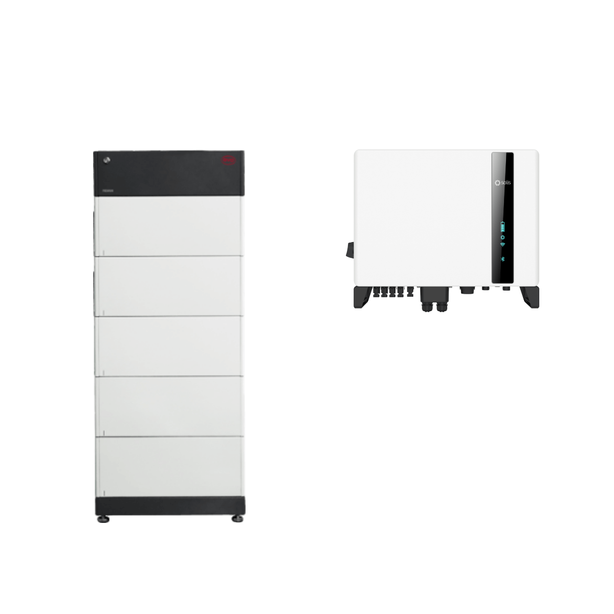 BYD premium accubox HVM 13.8 met Solis S6 3-fasen hybride omvormer - 5 kW
