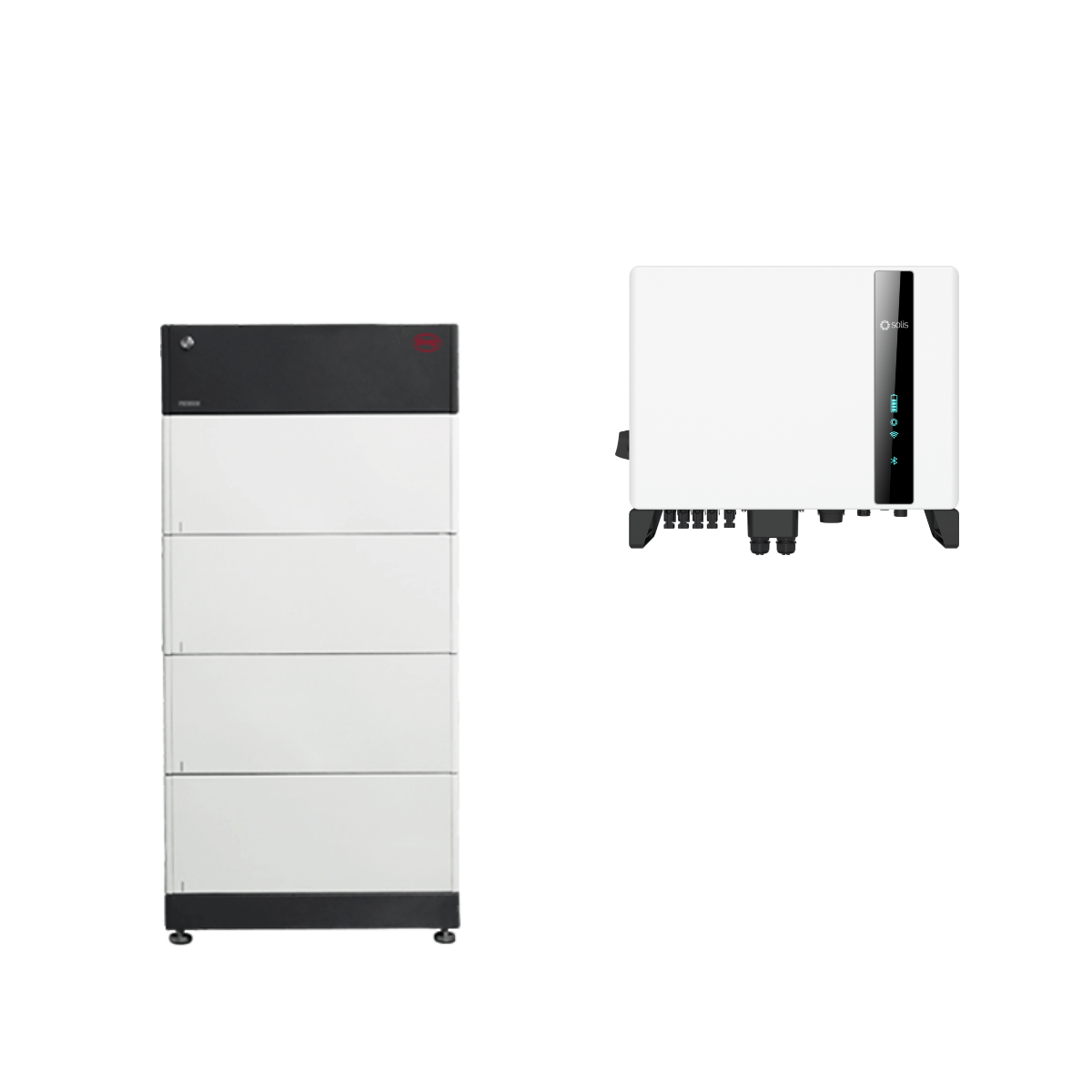 BYD premium accubox HVS 10.2 met Solis S6 3-fasen hybride omvormer - 6 kW