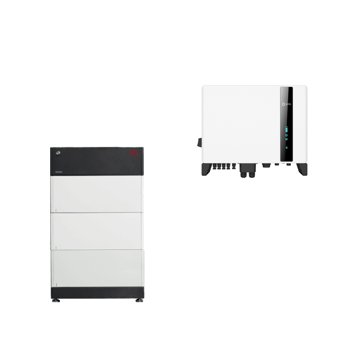 BYD premium accubox HVS 7.7 met Solis S6 3-fasen hybride omvormer - 5 kW