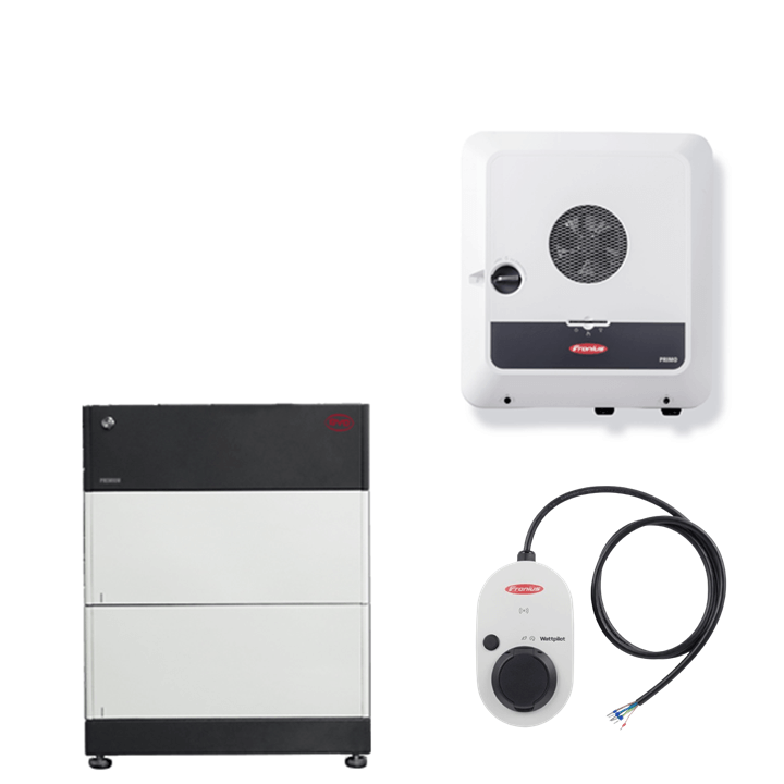 Combipakket Fronius Symo Gen24 5.0 Plus met Wattpilot, BYD HVS 5.1 en Smart meter