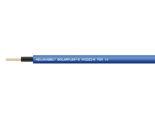 Zonne-energiekabel HELUKABEL Solarflex H1Z2Z2-K 10,0 mm, 100m blauw